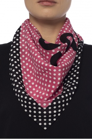 Patterned shawl with logo, zdjęcie 2 Patterned shawl with logo od Moschino